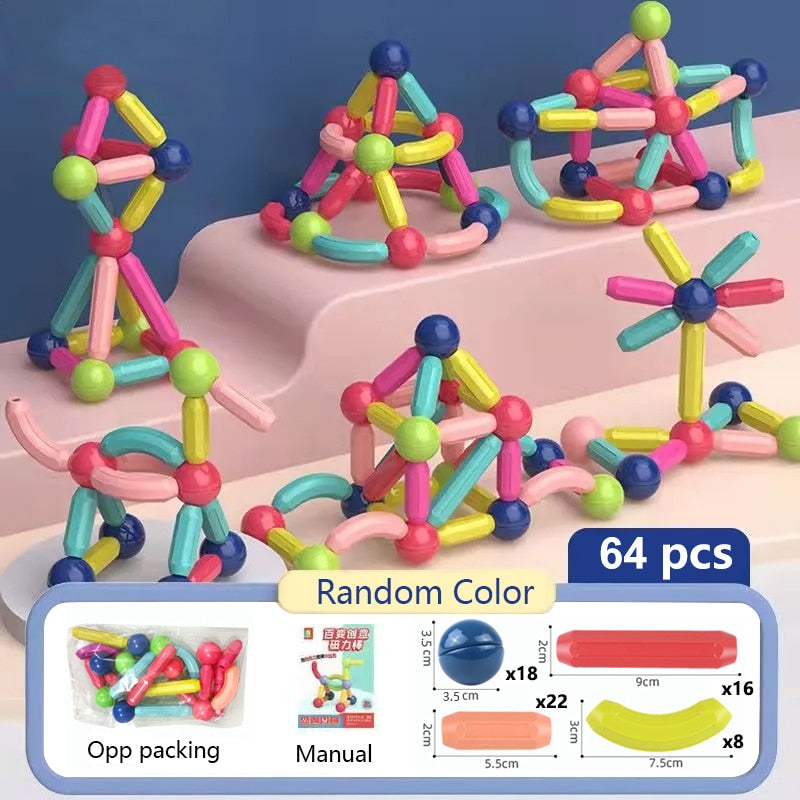 Educational Magnetic Building Sticks