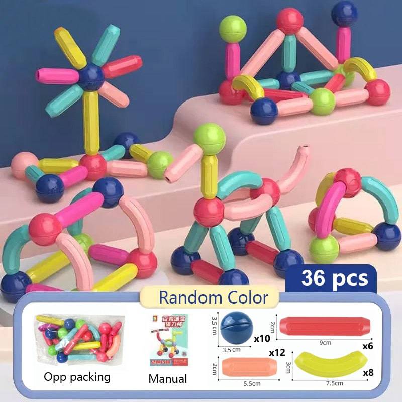 Educational Magnetic Building Sticks