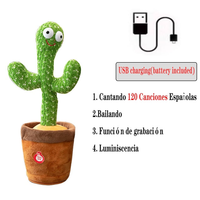 Dancing-Singing Cactus Plush Toy