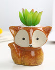 Cute Fox Style Succulent Pot