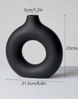 Nordic Circular Hollow Ceramic Vase