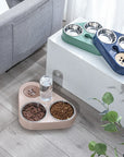 3in1 Pet Food Bowl with Automatic Drinking Feeder