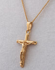 Crucifix Gold Necklace