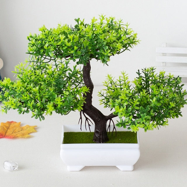 Artificial Bonsai Plant Tree Pot